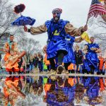 500px Photo ID: 289130693 - A puddle in the median forcing the mummers to pick a side. A few playful wenches were happy to interact with me and I thank them. Americans Fred, White, and Yabba Dabba Blue 2019 SugarHouse Casino Mummers Parade Cara Liom Stacey Lewis / 500px DSC-RX100M3 2019-01-01 10:52:35 Stacey Lewis / staceyelle / 500px f/4 1/500sec ISO-125 8.8mm Horizontal (normal)