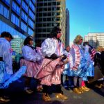 500px Photo ID: 94984631 - Apologies if the wenches are not your thing but you really couldn't have a Philadelphia Mummers Parade without them. Oregon Wench Brigade waiting to approach the judging station. "Back to the 50's" When golden slippers shimmer. Stacey Lewis / 500px DSC-RX100M2 2015-01-01 14:19:09 © Stacey C. Lewis f/11 1/1600sec ISO-6400 10.4mm Horizontal (normal)